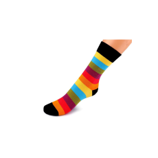 OEM Unisex hosszú pamut zokni Wola, Rainbow többszínű, 35-38 méret