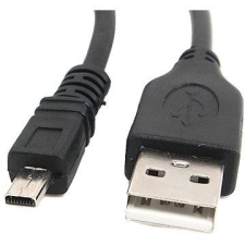 OEM USB A-MINI 8-tűs 1,8 m fekete kábel és adapter