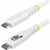 OEM USB-C USB4 kábel 20Gbps PD240W DP1.4 Fehér 2m CC2M20GUSB4TPW