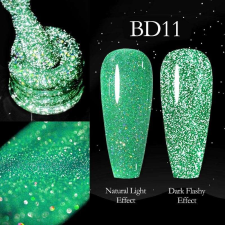 OEM Venalisa BD11 Fényvisszaverő Neon Glitter Gél Lakk - 7,5ml lakk zselé