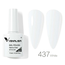 OEM Venalisa Gél Lakk 437 - Fehér - 7,5 ml - Hema Mentes lakk zselé