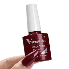 OEM Venalisa Gél Lakk - Sötétpiros 735 - 7,5 ml lakk zselé