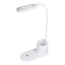 OEM Vezeték nélküli töltő, asztali lámpa, fehér, 10W, HT-513 világítás