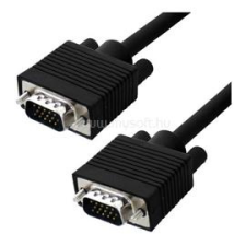 OEM VGA M/M video jelkábel 2m árnyékolt réz fekete (WENT50135) kábel és adapter