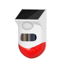 OEM WiFi-s Kültéri Szoláros Mozgásérzékelő, CT-80W, piros-fehér megfigyelő kamera