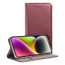OEM Xiaomi 13T 5G /13T Pro 5G könyvtok, fliptok, telefon tok, bankkártyatartós, mágneszáras, bordó, Smart Magnetic tok és táska