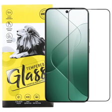 OEM Xiaomi 14 5G üvegfólia, tempered glass, előlapi, 9D, edzett, hajlított, fekete kerettel mobiltelefon kellék