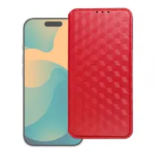 OEM Xiaomi 17 Pro, Xiaomi 18 Pro Cubic Book flip tok piros tok és táska