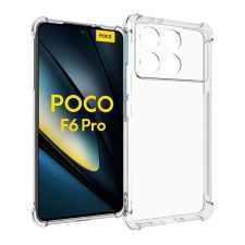 OEM Xiaomi Poco F6 Pro GIGAPACK Szilikon telefonvédő ütésállóság, légpárnás sarok, ÁTLÁTSZÓ tok és táska
