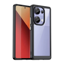 OEM Xiaomi Poco M6 Pro 4G GIGAPACK Szilikon telefonvédő ütésállóság, átlátszó hátlap, FEKETE tok és táska