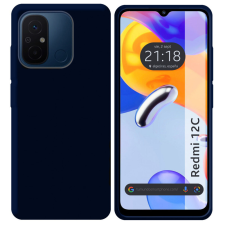OEM Xiaomi Redmi 12C szilikon tok, hátlaptok, telefon tok, matt, sötétkék tok és táska