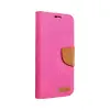 OEM Xiaomi Redmi 12C telefon tok, könyvtok, oldalra nyíló tok, mágnesesen záródó, pink, Canvas