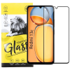 OEM Xiaomi Redmi 13C üvegfólia, tempered glass, előlapi, 9D, edzett, hajlított, fekete kerettel
