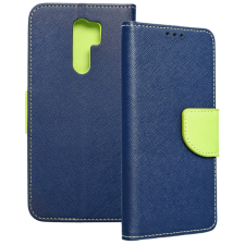 OEM Xiaomi Redmi 9 könyvtok, fliptok, telefon tok, bankkártyatartós, mágneszáras, sötétkék-zöld, Fancy tok és táska