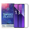 OEM Xiaomi Redmi Note 13 Pro Plus ( Pro+) 5G üvegfólia, tempered glass, előlapi, 5D, edzett, hajlított, fekete kerettel