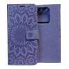 OEM Xiaomi Redmi Note 14 5G könyvtok, fliptok, telefon tok, mágneszáras, bankkártyatartós, mandala mintás, lila, Forcell Mezzo