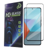 OEM Xiaomi Redmi Note 14 5G üvegfólia, tempered glass, előlapi, 9D, edzett, hajlított, fekete kerettel