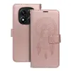 OEM Xiaomi Redmi Note 15 Pro Plus 5G könyvtok, fliptok, telefon tok, mágneszáras, bankkártyatartós, álomfogó mintás, rose gold, Forcell Mezzo