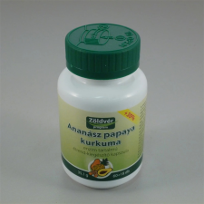 OEM Zöldvér ananász papaya kurkuma kapszula 60+18db 78 db vitamin és táplálékkiegészítő