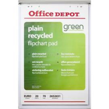 OFFICE DEPOT 5 tömb újrahasznosított sima flipchart papír (OFFICE_DEPOT_2652651) flipchart