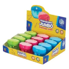 OfficeFox Hegyező ASTRA jumbo 3 lyukú tartályos 12 db/display hegyező