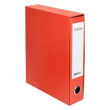 OfficeFox Iratrendező tokos OPTIMA A/4 50mm piros gyűrűskönyv