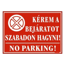 OfficeFox Piktogram Kérem a bejáratot szabadon hagyni piros információs címke
