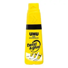 OfficeFox Ragasztó folyékony UHU Twist&amp;Glue 3in1 univerzális 35 ml ragasztó