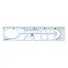 OfficeFox Sablon vonalzó OPTIMA kék 30cm