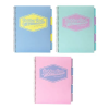 OfficeFox Spirálfüzet PUKKA PAD Pastel regiszteres A/4 100 lapos vonalas
