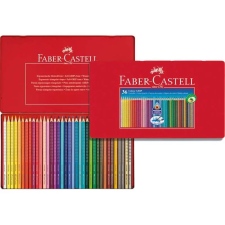 OfficeFox Színes ceruza FABER-CASTELL Grip háromszögletű fémdobozos 36 db/készlet színes ceruza