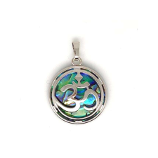 Ohm fém medál pávakagyló 27mm medál