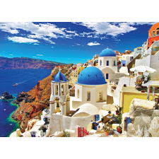 Oia, Santorini, Görögország 1000 darabos puzzle puzzle, kirakós