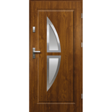 OK DOORS KRONOS HOMOKFÚVOTT ACÉL BEJÁRATI KÜLTÉRI AJTÓ, JOBBOS ARANYTÖLGY SZÍNBEN nyílászáró