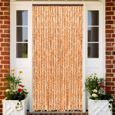  okkersárga és fehér zsenília rovarfüggöny 100 x 230 cm szúnyogháló