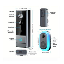  Okos kapucsengő 1080P kamerával – HN5234252 csengő
