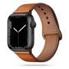  Okosóra szíj - Apple Watch Series 4/5/6/7/8/9/SE (38 / 40 / 41 mm) bőrszíj - TECH-PROTECT Leather barna bőr szíj
