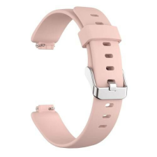 Okosóra szíj - szilikon - RÓZSASZÍN - 90mm + 122mm hosszú - Fitbit Inspire 2 okosóra kellék