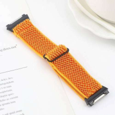 Okosóra szíj - szövet, sztreccses, állítható - NARANCSSÁRGA - 180mm hosszú - Fitbit Ionic okosóra kellék
