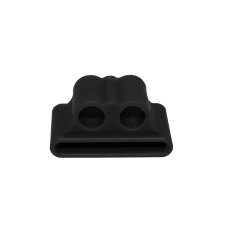 Okosóra szíjra rögzíthető headset tartó, fekete szilikon (1db) okosóra kellék