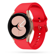  Okosóra szilikon szíj - Samsung Galaxy Watch6 / Watch6 Classic - piros szilikon szíj okosóra kellék