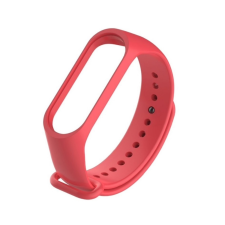  Okosóra szilikon szíj - Xiaomi Mi Band 4 / Band 3 - piros szilikon okosóra kellék