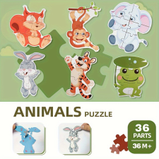 Oktató Puzzle Játékkészlete Tárolódobozzal puzzle, kirakós