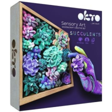Okto Sensory Art: Képkészítő gyurmakészlet - Kövirózsák, gyengédség kreatív és készségfejlesztő