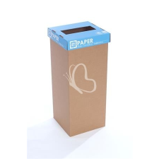 ÖKUKA Szelektív hulladékgyűjtő, újrahasznosított, angol felirat, 60 l, RECOBIN &quot;Slim&quot;, kék szemetes