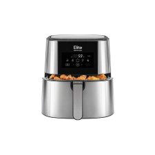  Olaj nélküli forró levegős fritőz kijelzővel 1800W  - inox  + receptkönyv fritőz