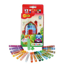  Olajpasztell kréta COLOKIT "Oil Pastel", 12 különböző szín pasztellkréta
