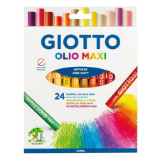  Olajpasztell kréta GIOTTO Olio Maxi 11mm akasztható 24db/ készlet pasztellkréta