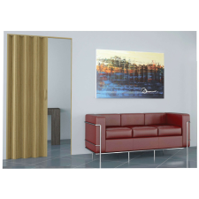  Olasz PVC Harmonika Ajtó - Tölgyfa - 85x203 cm nyílászáró
