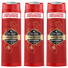 Old Spice Epic 3in1 férfi Sampon és Tusfürdő 3x400ml tusfürdők